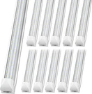 Etl 8FT Led Shop Lights 4-25PACK 100W 15000LM 6500K Cool White T8 Tubes Ge. Fixed Price $104.89.