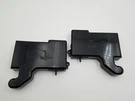 MCK668332-2 Lg Refrigerator Black Left Right Hinge Covers R3-4A. Fixed Price $28.00.