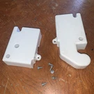 MCK67400401, MBL65401502 Kenmore/ Lg Refrigerator Top Hinge Cover Set. White. Fixed Price $22.61.