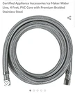 Certified IM48SS Ice Maker Water Line Feet Braided Stainless Steel New. Fixed Price $17.95.