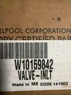 Genuine Oem Whirlpool W10159842 Refrigerator Electric Water Inlet Valve Assembly. Fixed Price $185.24.