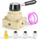 Tailonz Pneumatic Rotary Lever Hand Valve HV-02 1/4 Npt Air Flow Control 3 Posit. Fixed Price $29.82.
