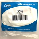 Genuine Supco FB455 Fan Blade 5562CC1815L1 5101B 3/16" Shaft 5-9/16" Diameter. Fixed Price $14.99.