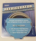 Smart Choice Refrigerator Waterline Install Kit Stainless Steel Universal. Fixed Price $8.45.