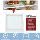 #W10276341 W10276348 Glass Shelf Compatible With Whirlpool Maytag Refrigerator. Fixed Price $29.98.