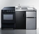 Summit 63" Wide All-in-one Kitchenette, W/ Smooth Top Electric Range, ACK63ELSTB. Fixed Price $4545.00.