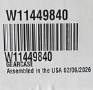 New Box Genuine Oem Whirlpool/ Maytag Washer Gear Case W11449840. Fixed Price $119.95.