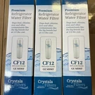 3 Pack Crystala CF12 Water Filters Compatible Ge Mswf New With Sealed. Fixed Price $35.99.