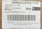 Genuine Refrigerator Cover Middle Pan WR32X26245 913939 AH300647 EA300647. Fixed Price $54.00.