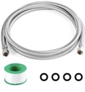 Stainless Steel Refrigerator/ice Maker Hose 1/4"X1/4" Comp 6FT Water Supply Line. Fixed Price $14.99.