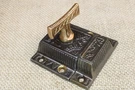 Old Cabinet Latch Catch Brass Curved Knob 1880'S Eastlake Oak Leaf Foliage. Fixed Price $51.90.