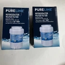 New Pureline PL-100 Refrigerator Water Filters Lot Of 2 For Mwf. Fixed Price $17.29.