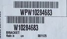Whirlpool Refrigerator Freezer Basket Rail Right Side WPW10284683. Fixed Price $36.99.