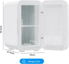 Enventor Mini Refrigerator, 6L/ 8 Can Compact Skincare Fridge Ac+dc Power Cooler. Fixed Price $40.00.