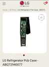 New Lg ABQ72940077 Case Assembly Pcb Oem. Fixed Price $99.99.