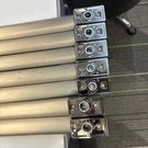 3-GE Refrigerator Handles 239D5432P001 (FREEZER,1) & 239D5431 P001(FOOD Door 2). Fixed Price $130.00.