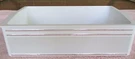 2148550 Whirlpool Refrigerator Door Shelf Bin Deep EB21DK White Chrome Trim. Fixed Price $20.00.