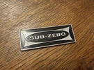 Authentic Sub Zero Nameplate/emblem/decal/logo From 1980S Built-in Refrigerator. Fixed Price $79.00.
