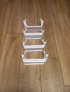 4 Used Whirlpool Sxs Refrigerator Fz Door Retainer Shelves WP2156021. Fixed Price $31.29.