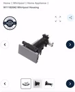 Whirlpool Kenmore Refrigerator Water Filter Housing W11162042. Fixed Price $67.99.