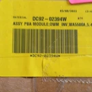 Main Control Board DC92-02394W For Samsung WA5500A Washer 5.4 Cu Ft. Fixed Price $122.50.