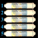 (5) Post Inline Carbon Gac Water Filters For Reverse Osmosis Ro Systems Ice, Rv. Fixed Price $34.00.