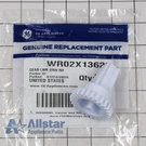 Refrigerator Lower Drawer Glide Gear (right) WR02X13629. Fixed Price $24.99.