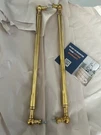 Set 2 New Allied Brass 18 Inch Refrigerator Appliance Pulls Unlacquered. Fixed Price $75.00.