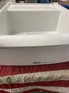 Kitchenaid Superba Refrigerator Bottom Drawer W/ Cover 16 1/2" X 18" WHT-2223759. Fixed Price $44.00.