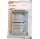 Nos 1983 Self-closing Duplex Outdoor Outlet Cover Vintage GE9226-91D. Fixed Price $14.04.