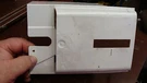 Hotpoint Refrigerator, CSX22GRZBWW, Control Housing For Airflow, Used. Fixed Price $19.99.