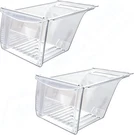Crisper Bin For Frigidaire Refrigerator - 2 Pack Replacement Drawer Parts... Fixed Price $103.99.