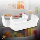 2-PACK 240323001 Door Bin Shelf White Lower Abs For Frigidaire Refrigerator. Fixed Price $19.72.