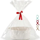 Decorative Gift Basket, Organizer Container, Shower Present, White. Fixed Price $32.62.