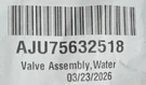Lg AJU75632518 MJX64471602 Refrigerator Water Valve. Fixed Price $22.46.